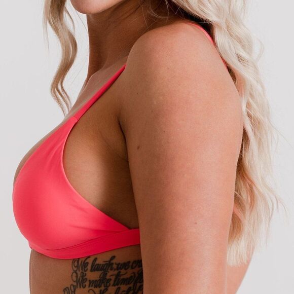 3/$24 - Triangle Bikini Top Bundle! Hot Pink, Palm & Sapphire Blue - Picture 9 of 16